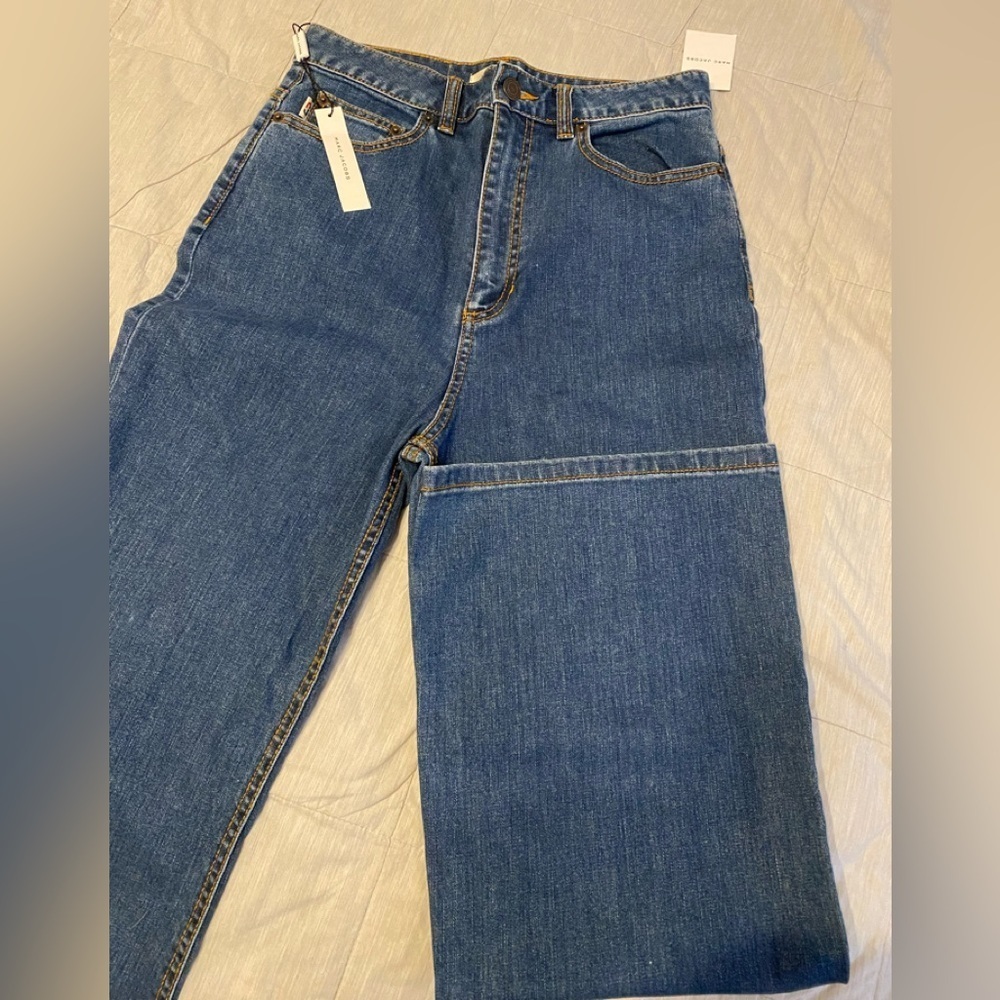 Marc Jacobs High Rise Flare Jeans Bright Blue size 28 - Picture 6 of 14